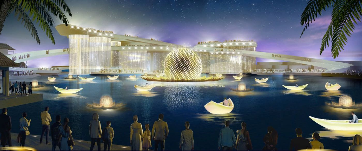 Việt Nam sắp có toà tháp cao 69 tầng tại siêu dự án ven sông 80.000 tỷ đồng, được ví là 'nóc nhà' của miền Trung- Ảnh 6. Phối cảnh thiết kế không gian tổ chức các sự kiện văn hóa, nghệ thuật đưa Da Nang Downtown trở thành tâm điểm giải trí miền Trung, Ảnh: Sun Group.