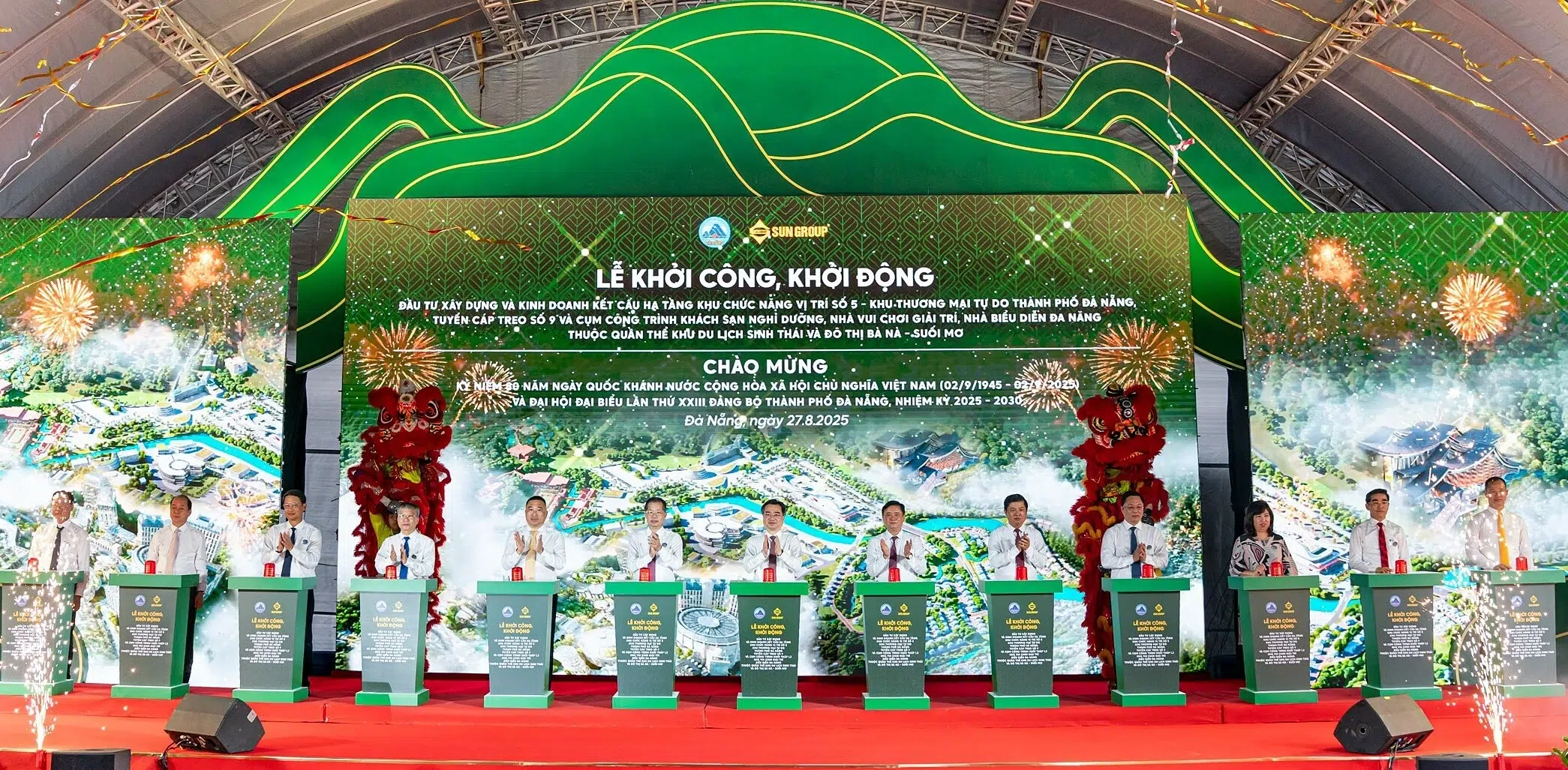 Sun Group khởi động đại đô thị du lịch Bà Nà – Suối Mơ: Bước đi chiến lược trong tái cấu trúc không gian phát triển Đà Nẵng 1 khởi công