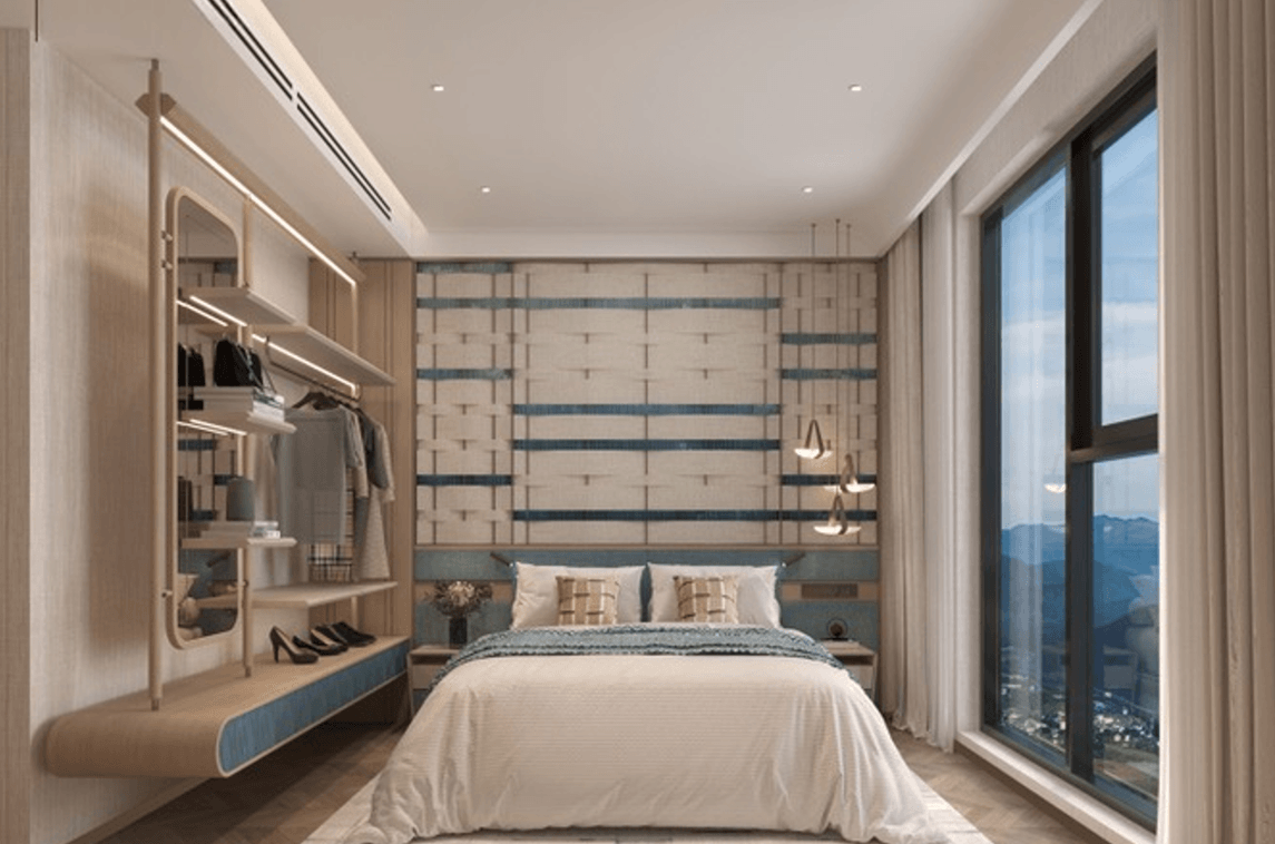 phối cảnh nội thất căn hộ 2 phòng ngủ