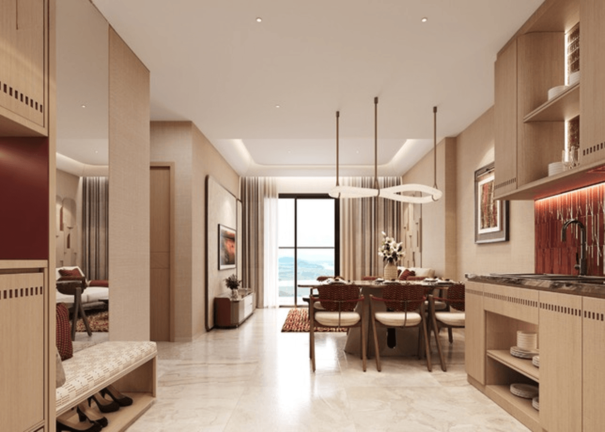 phối cảnh nội thất căn hộ 3 phòng ngủ
